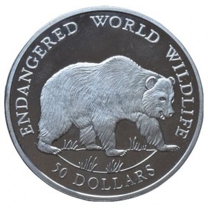 Cookovy ostrovy, 50 dolar 1990 - Medvěd