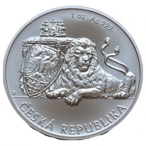 Česká republika / Niue, 2 dolar 2019 - Český lev/Alžběta II.