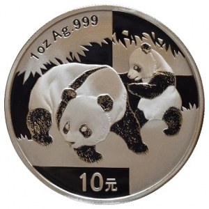 Čína, 10 juanů 2008 - Panda