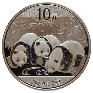 Čína, 10 juanů 2013 - Panda