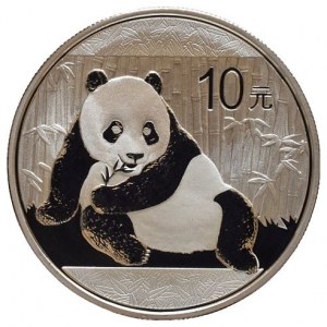 Čína, 10 juanů 2015 - Panda