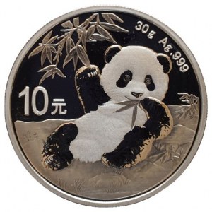 Čína, 10 juanů 2020 - Panda