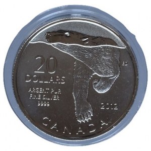 Kanada, 20 dolar 2012 - zimní medvěd
