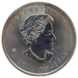 Kanada, 5 dolar 2014 - Sokol Stěhovavý