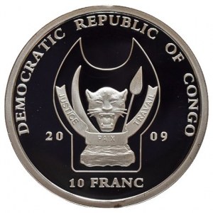 Kongo, 10 francs 2009 - Sup