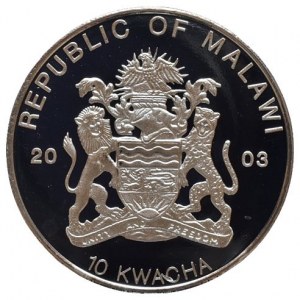 Malawi, 10 kwacha 2003 - Blespok