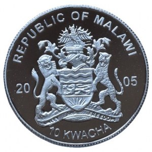 Malawi, 10 kwacha 2005 - Hrošík liberijský
