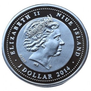 Niue Island, 1 dolar 2014 - Tygr sibiřský