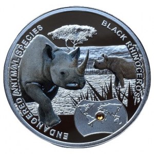 Niue Island, 1 dolar 2014 - Nosorožec