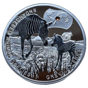 Niue Island, 1 dolar 2014 - Zebra