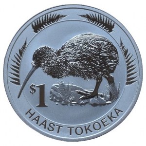 Nový Zéland, 1 dolar 2008 - Kiwi