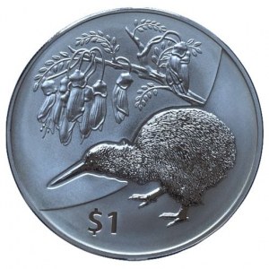 Nový Zéland, 1 dolar 2012 - Kiwi