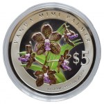Singapur, 5 dolar 2007 - Dendrobium Singa Mas + Vanda Mini Palmer