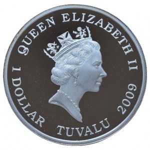 Tuvalu, 1 dolar 2009 - Krokodýl