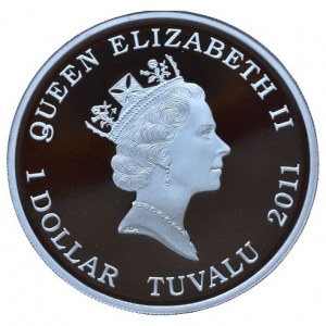 Tuvalu, 1 dolar 2011 - Čtyřhranka