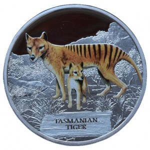 Tuvalu, 1 dolar 2011 - Tasmánský tygr