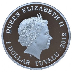 Tuvalu, 1 dolar 2012 - Tygr sibiřský