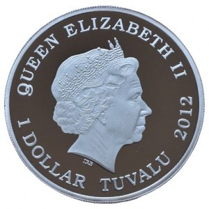 Tuvalu, 1 dolar 2012 - Nosorožec