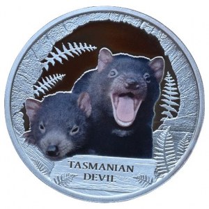 Tuvalu, 1 dolar 2013 - Tasmánský čert