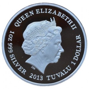 Tuvalu, 1 dolar 2013 - Tasmánský čert