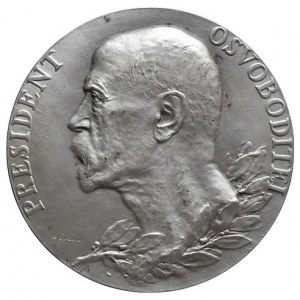 MEDAILE DLE AUTORŮ, Španiel O. - AE medaile TGM úmrtní - postříbřený bronz