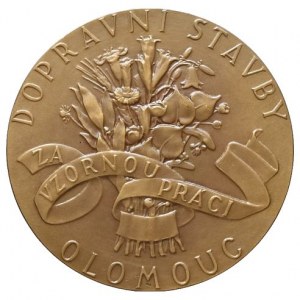 Medaile Olomouc, AE medaile - dopravní stavby Olomouc - za vzornou práci