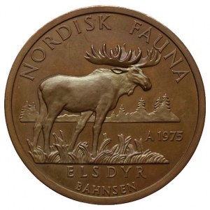 Medaile dle míst - zahraniční, Skandinávská bronzová medaile Nordisk Fauna