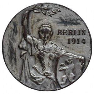 Medaile dle míst - zahraniční, medailka Berlín 1914