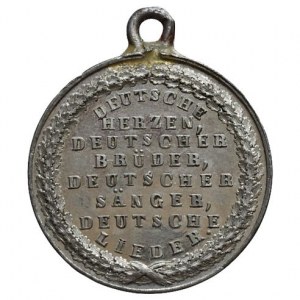 Medaile dle míst - zahraniční, I. německý pěvecký festival - Drážďany 1865