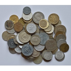 Konvoluty mincí, konvolut mincí Jugoslávie - 77 ks mincí