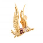 Brooch in the form of a bird, Sweden (import feature), mid-20th century.