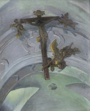 Ruszczyc Ferdynand, KRZYŻ POD SKLEPIENIEM KOŚCIOŁA W TYŃCU, 1908