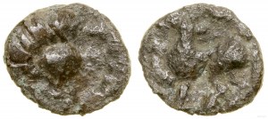 Ostkelten, Drachme vom Typ Kugelwange, ca. 2. Jahrhundert v. Chr.