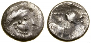 Ostkelten, Drachme vom Typ Kugelwange, ca. 2. Jahrhundert v. Chr.