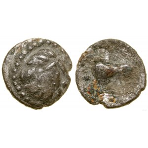 Východní Kelti, drachma typu Kapostaler Kleingeld, asi 2. storočie pred Kr.