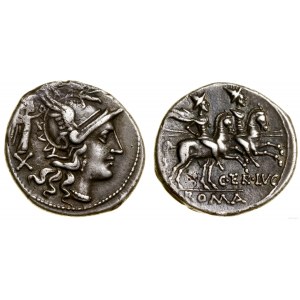 Republika Rzymska, denar, 147 pne, Rzym