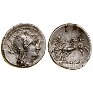 Rímska republika, denár, 110-109 pred n. l., Rím