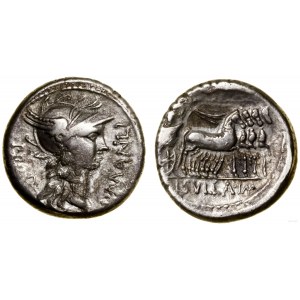 Rímska republika, denár, 82 pred n. l., mobilná mincovňa