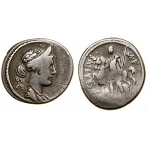 Republika Rzymska, denar, 55 pne, Rzym