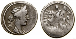 Republika Rzymska, denar, 55 pne, Rzym