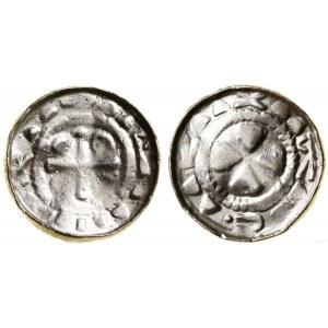 Poland, cross denarius, 11th century.