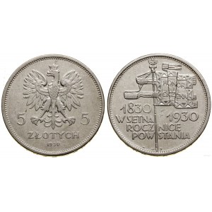 Polsko, 5 zlotých, 1930, Varšava