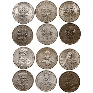 Polen, Satz von 12 PRL-Münzen, 1979-1989, Warschau