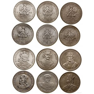Polen, Satz von 12 PRL-Münzen, 1979-1989, Warschau