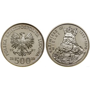 Poľsko, 500 zlotých, 1987, Varšava