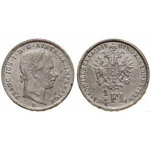 Österreich, 1/4 Gulden, 1859 E, Karlsburg