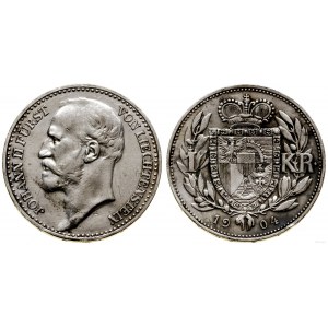 Lichtenštajnsko, 1 koruna, 1904, Bern