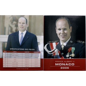 Monako, ročník 2006, sada mincí, Pessac