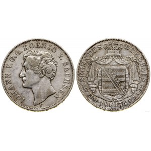 Germany, mining thaler (Ausbeutetaler), 1854 F, Dresden