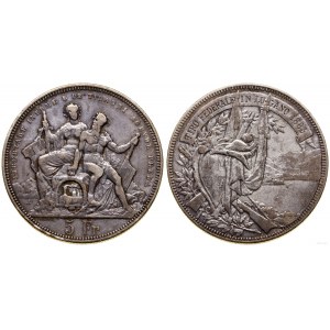 Szwajcaria, 5 franków, 1883, Berno